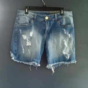 Guc Puramania Distressed Denim Shorts Size 44